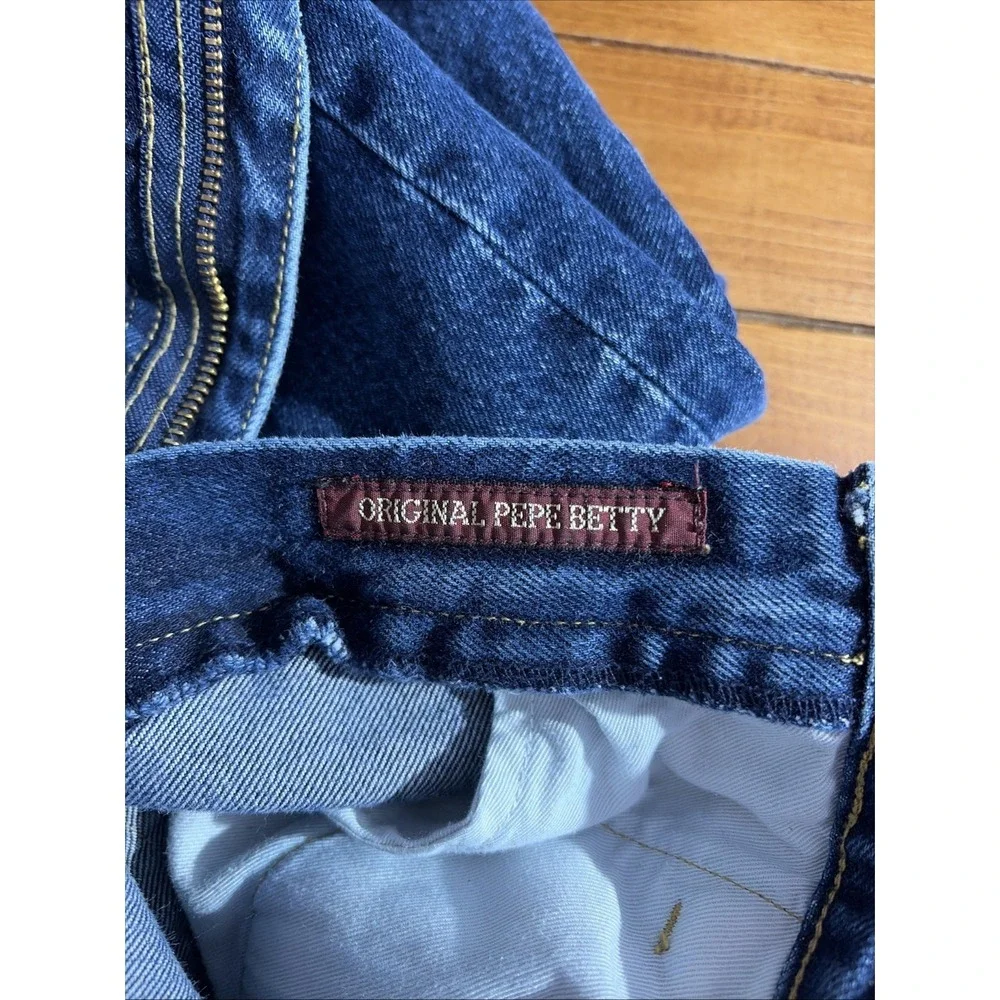 Pepe Jeans Original Pepe Betty Jeans Womens 31 Blue‎ High Rise Tapered Dark Wash